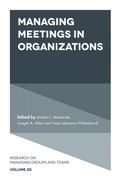 Cover: Managing Meetings in Organizations - Emerald Publishing Limited