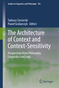 Cover: The Architecture of Context and Context-Sensitivity - Springer