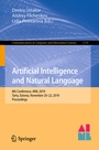 Cover: Artificial Intelligence and Natural Language - Springer