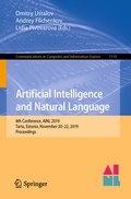 Cover: Artificial Intelligence and Natural Language - Springer