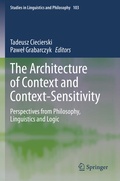 Cover: The Architecture of Context and Context-Sensitivity - Springer