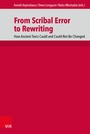 Cover: From Scribal Error to Rewriting - Vandenhoeck & Ruprecht