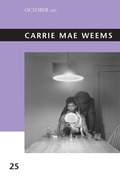 Cover: Carrie Mae Weems - MIT Press