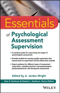 Enlarge image Cover: Essentials of Psychological Assessment Supervision - Wiley