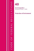 Bild: Code of Federal Regulations, Title 40 Protection of the Environment 60 (Appendices), Revised as of July 1, 2020 Vol 2 of 2 - Bernan Press