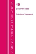 Bild: Code of Federal Regulations, Title 40 Protection of the Environment 63.6580-63.8830, Revised as of July 1, 2020 - Bernan Press