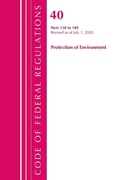 Bild: Code of Federal Regulations, Title 40 Protection of the Environment 150-189, Revised as of July 1, 2020 - Bernan Press