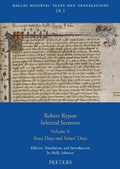 Cover: Robert Rypon, Selected Sermons. Volume 1 - Peeters Publishers