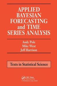 Enlarge image Cover: Applied Bayesian Forecasting and Time Series Analysis - Chapman & Hall/CRC
