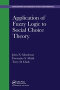 Cover: Application of Fuzzy Logic to Social Choice Theory - Chapman & Hall/CRC