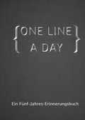 Cover: ONE LINE A DAY - Ein F&uuml;nf-Jahres-Erinnerungsbuch - epubli