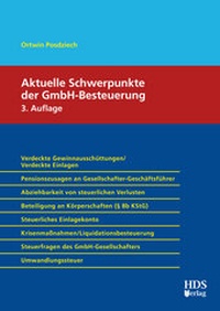 Abbildung von: Aktuelle Schwerpunkte der GmbH-Besteuerung - HDS