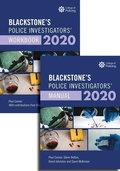 Bild: Blackstone's Police Investigators' Manual and Workbook 2020 - Oxford University Press