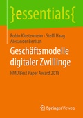 Cover: Gesch&auml;ftsmodelle digitaler Zwillinge - Springer Vieweg