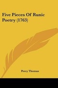 Cover: Five Pieces Of Runic Poetry (1763) - Kessinger Publishing