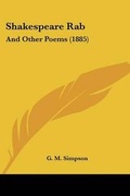 Cover: Shakespeare Rab - Kessinger Publishing