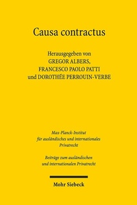 Abbildung von: Causa contractus - Mohr Siebeck