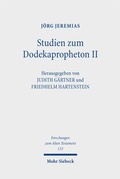 Cover: Studien zum Dodekapropheton II - Mohr Siebeck
