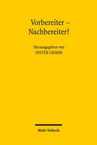 Abbildung von: Vorbereiter - Nachbereiter? - Mohr Siebeck