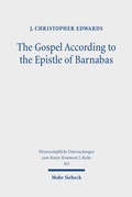 Cover: The Gospel According to the Epistle of Barnabas - Mohr Siebeck