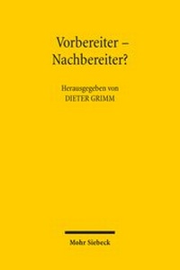 Abbildung von: Vorbereiter - Nachbereiter? - Mohr Siebeck