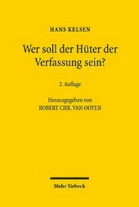 Abbildung von: Wer soll der Hüter der Verfassung sein? - Mohr Siebeck