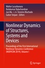 Cover: Nonlinear Dynamics of Structures, Systems and Devices - Springer