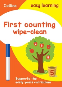 Enlarge image Cover: First Counting Age 3-5 Wipe Clean Activity Book - Collins