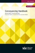 Cover: Conveyancing Handbook - The Law Society