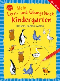 Abbildung von: Mein Lern- und Übungsblock Kindergarten. Rätseln, Zählen, Malen - Arena