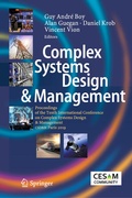Cover: Complex Systems Design & Management - Springer
