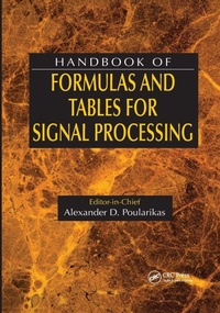 Enlarge image Cover: Handbook of Formulas and Tables for Signal Processing - CRC Press
