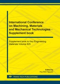 Cover: International Conference on Machining, Materials and Mechanical Technologies - Supplement book - Trans Tech Publications Ltd