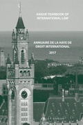 Cover: Hague Yearbook of International Law / Annuaire de La Haye de droit international, Vol. 30 (2017) - Martinus Nijhoff