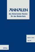 Cover: Annalen des Historischen Vereins f&uuml;r den Niederrhein - B&ouml;hlau