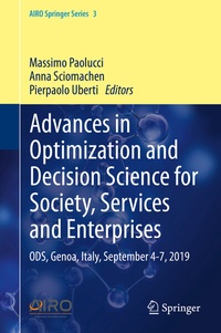 Abbildung von: Advances in Optimization and Decision Science for Society, Services and Enterprises - Springer