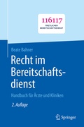 Abbildung von: Recht im Bereitschaftsdienst - Springer