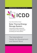 Cover: Solar Thermal Energy Storage System using phase change material for uninterrupted on-farm agricultural processing and value addition - Kassel University Press