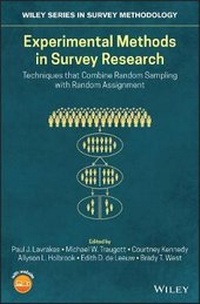 Enlarge image Cover: Experimental Methods in Survey Research - Techniques that Combine Random Sampling with Random Assignment - Wiley