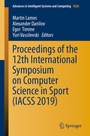 Cover: Proceedings of the 12th International Symposium on Computer Science in Sport (IACSS 2019) - Springer