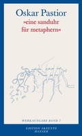 Cover: "eine sanduhr f&uuml;r metaphern" - Hanser