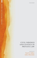 Cover: Civil Wrongs and Justice in Private Law - Oxford University Press Inc