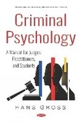 Cover: Criminal Psychology - Nova Science Publishers Inc