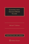 Cover: Construction Change Order Claims - Wolters Kluwer Law & Business