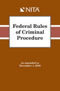 Abbildung von: Federal Rules of Criminal Procedure - Aspen Publishing