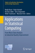Cover: Applications in Statistical Computing - Springer