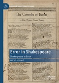 Cover: Error in Shakespeare - Palgrave Macmillan