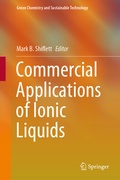 Cover: Commercial Applications of Ionic Liquids - Springer