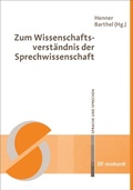 Cover: Zum Wissenschaftsverst&auml;ndnis der Sprechwissenschaft - Ernst Reinhardt Verlag