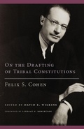 Cover: On the Drafting of Tribal Constitutions - University of Oklahoma Press
